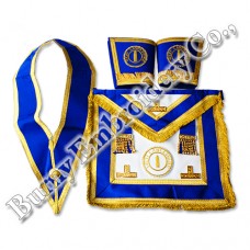 Masonic Regalia Hands Embroidery Bullion Wire Aprons Cuffs Collar Set